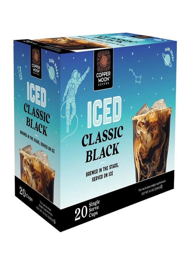 Copper Moon Single Serve Coffee Pods for Keurig K-Cup Brewers, Classic Black Brew Over Ice, 20 Count - Image 2
