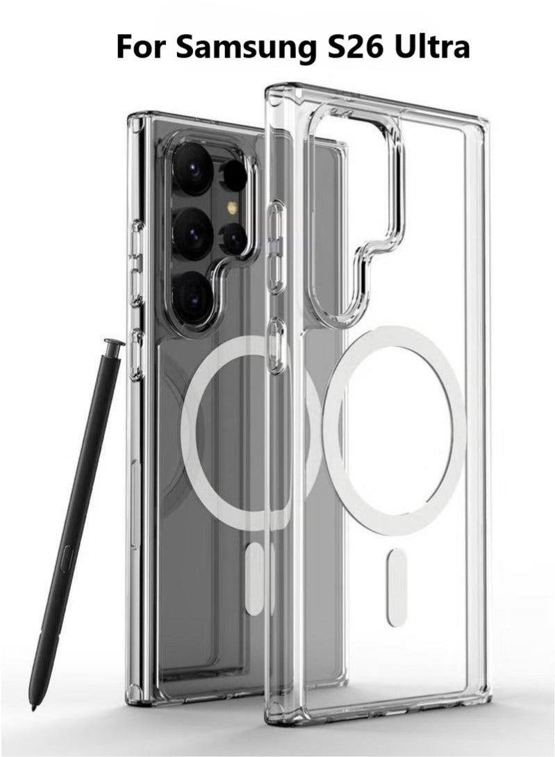 S-TOP Samsung Galaxy S26 Ultra Magnetic Case,[Drop Protection] [Compatible with Round MagSafe Acc] Ultimate Shockproof Protection Cover, Magnetic Case for S26 Ultra with Shockproof Bumper - Image 1