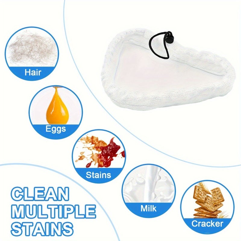 4Pcs Upgraded Reusable Steam Mop Cloth Covers Highly Absorbent No Electricity Needed Compatible With X5 H20 Steam Mops Deep Cleaning Kitchen Bathroom Floors Durable Multi Surface Household Cleaning Accessories - Image 2