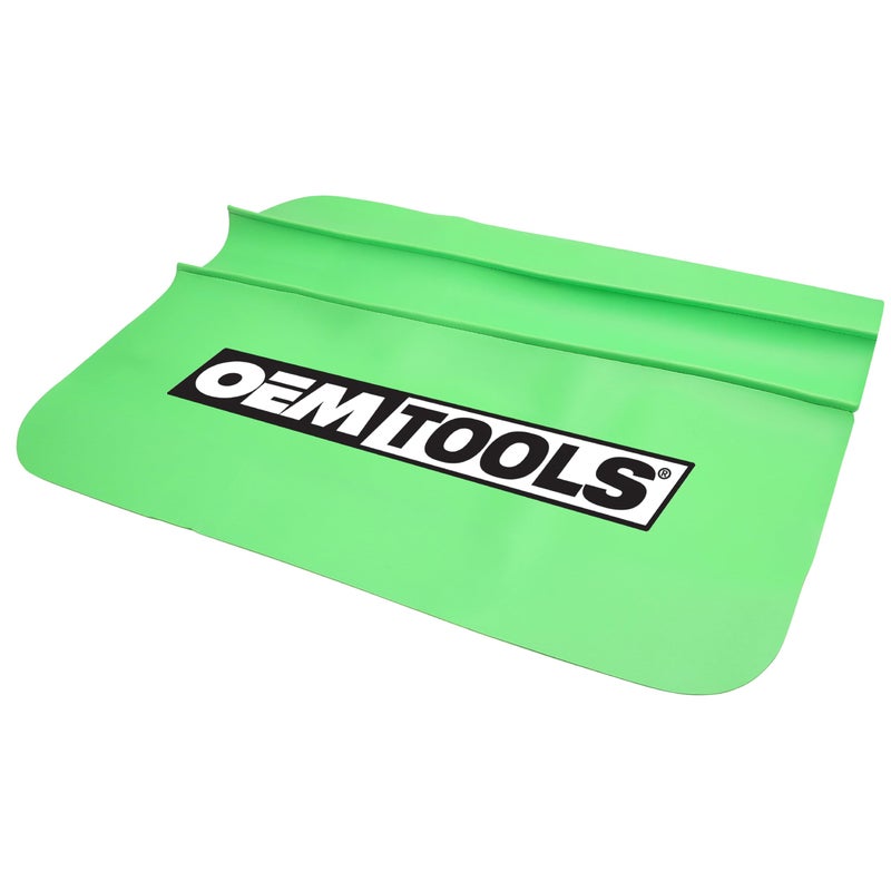 OEMTOOLS 24902 Green Vinyl Fender Cover, 27" x 34" Vehicle Repair Cover, Car Fender Protector for Mechanics, Mat Holds Tools in Place, Chemical Resistant Heavy Gauge Vinyl Protects Surfaces - Image 1