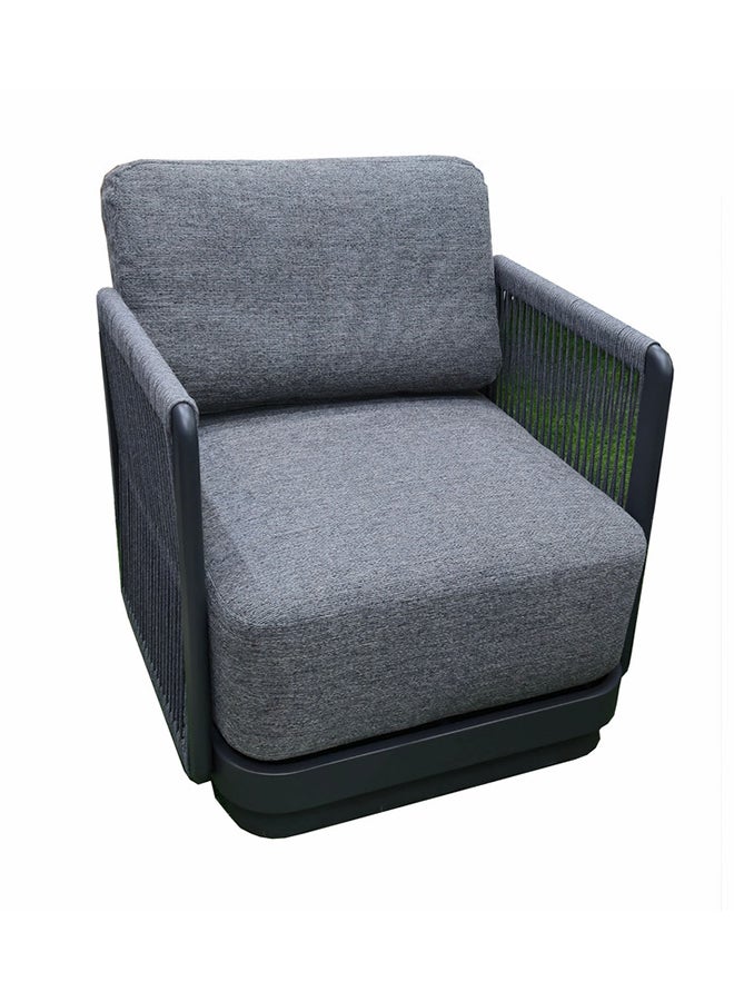 Oasis Aluminium 7 Seater Grey Color Sofa With Thick Cushions - Image 3