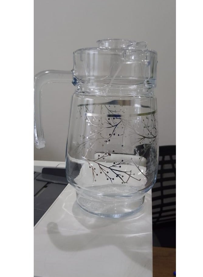 Undefined 51 Piece Crystal Glass Cup Set Silver Embroidery - Image 4