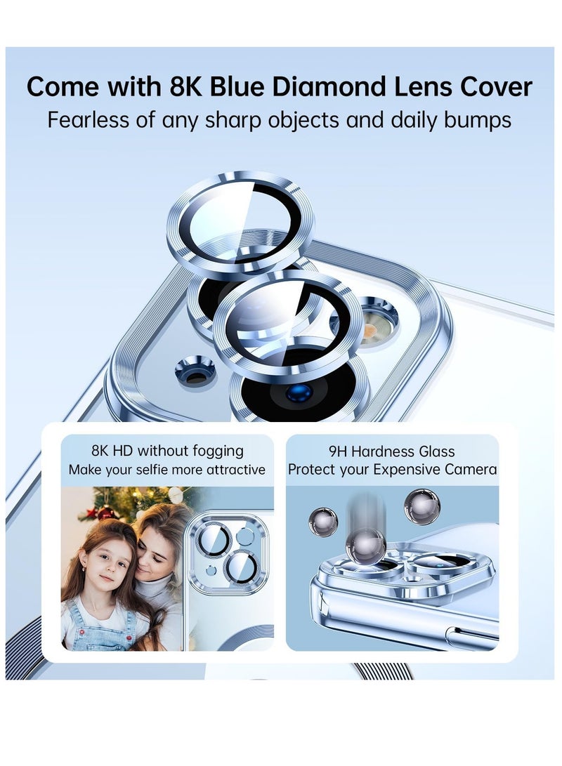 ELTRAZONE iPhone 15 Plus Blue Cover – Military Grade Drop Protection, Camera Lens Guard, TOP N56 Magnets, MagSafe Ready - Image 3