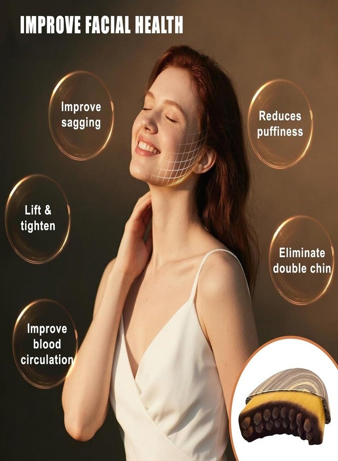 NEXORA Facial Massage Brush for Jawline and Cheek Contouring | Curved Acrylic Handle Design | Soft Bristle Manual Face Massage Tool - Image 5