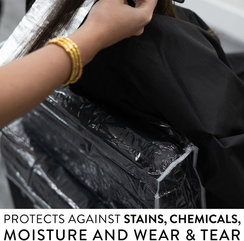 Betty Dain Deluxe Round Chair Back Cover - Clear Vinyl Protection for Salon and Spa Chairs - Image 3