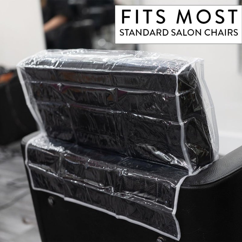 Betty Dain Deluxe Round Chair Back Cover - Clear Vinyl Protection for Salon and Spa Chairs - Image 2