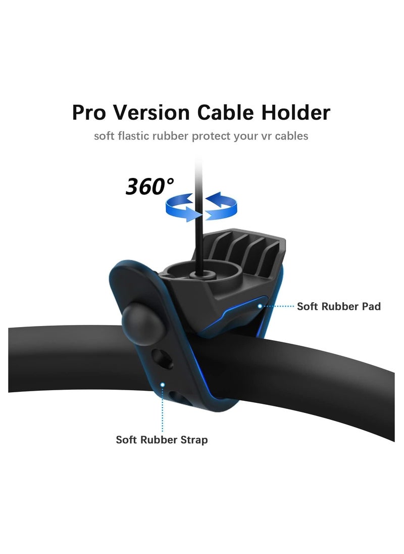 [Pro Version] Excefore VR Cable Management System - 6 Pack Ceiling Pulley System for Oculus Quest/Quest 2/Rift/Rift S/Valve Index/HTC Vive/Vive Pro/HP Reverb G2/PSVR VR Cord VR Link Accessories