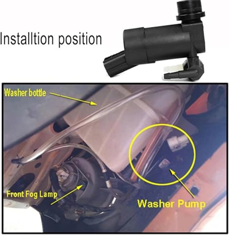 Windshield Wiper Washer Pump for Ford Focus C-Max - Image 2