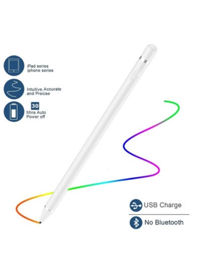 ACLIX Active Stylus Pen For iOS and Android Capacitance Touch Screen White Universal - Image 4