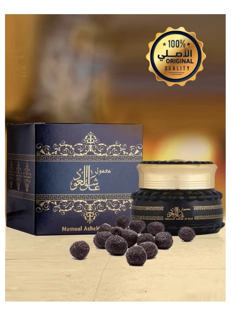 الماس بخور عاشق العود 30 جرام مكعبات ممزوجة بالعود الكمبودي  الفاخر وخشب الصندل والزعفران ومزيج من أعواد الخشب الطبيعي الفاخر - Image 1