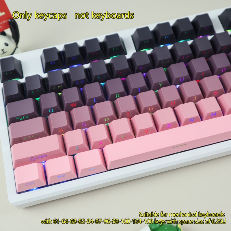 Cherry PBT Sublimation Keycaps Side Etched Translucent Gradient for MX Switch Mechanical Keyboards - Image 3