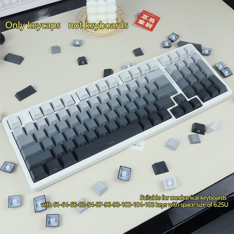 Cherry PBT Sublimation Keycaps Side Etched Translucent Gradient for MX Switch Mechanical Keyboards - Image 4
