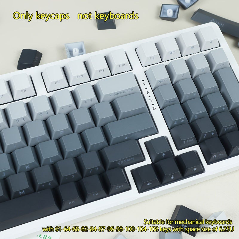 Cherry PBT Sublimation Keycaps Side Etched Translucent Gradient for MX Switch Mechanical Keyboards - Image 2