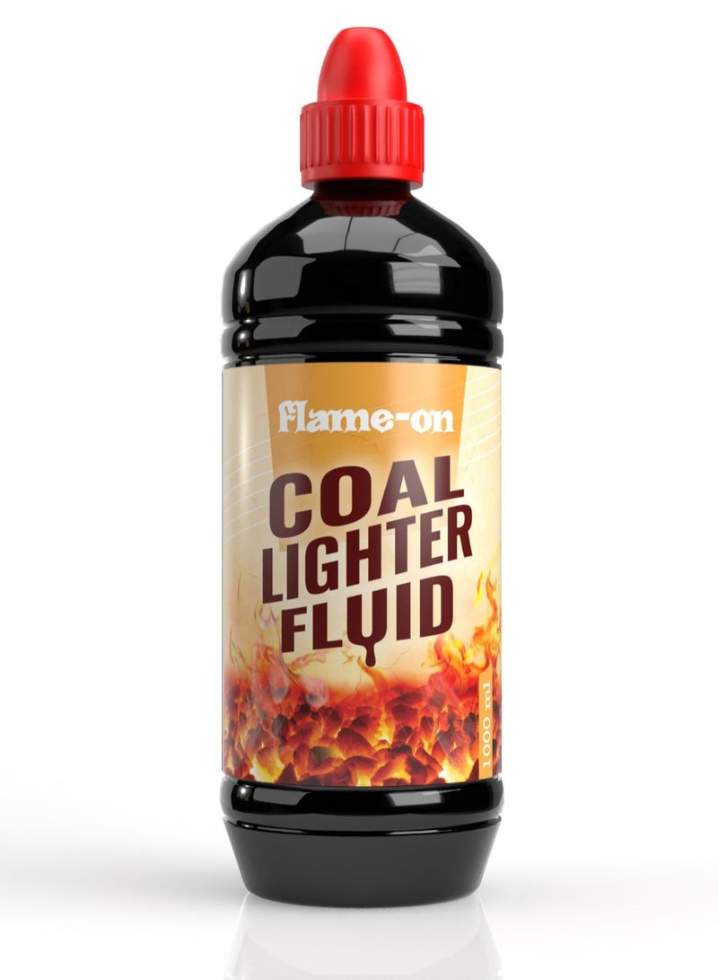 Flame-on Charcoal Lighter Fluid 500ml & flame-on Premium Utility Lighter for Kitchen, Charcoal, Barbeque BBQ, Incense, Bakhoor, Butane Stove and more (Single Pack)Bundle - Image 2