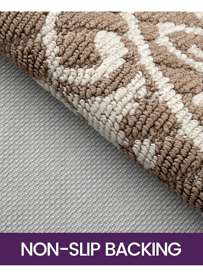 erorex Door Mat Indoor Rugs For Entryway Floor Mats Inside Doormat Front Entrance Rug Entry Non Slip Washable 19.5 Inch X31.5 Inch Brown - Image 5