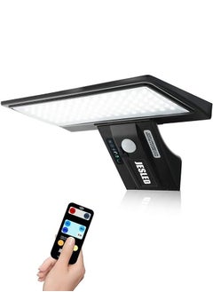Bukela Solar Lights Outdoor, JESLED 2600mAh Solar Motion Sensor Security Lights Solar Powered Lights with Remote Control, 90LEDs 4 Modes IP65 Waterproof Solar Wall Lights Outside for Garden Fence Garage  - Image 1