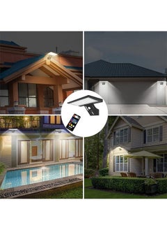 Bukela Solar Lights Outdoor, JESLED 2600mAh Solar Motion Sensor Security Lights Solar Powered Lights with Remote Control, 90LEDs 4 Modes IP65 Waterproof Solar Wall Lights Outside for Garden Fence Garage  - Image 4