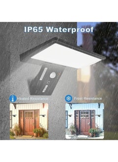 Bukela Solar Lights Outdoor, JESLED 2600mAh Solar Motion Sensor Security Lights Solar Powered Lights with Remote Control, 90LEDs 4 Modes IP65 Waterproof Solar Wall Lights Outside for Garden Fence Garage  - Image 2