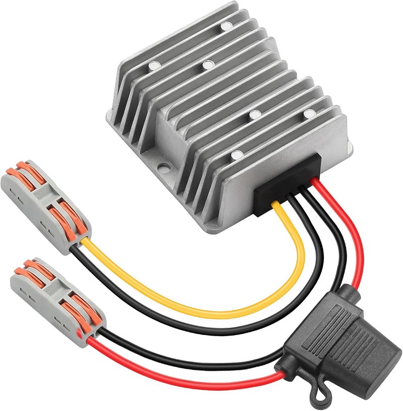 DC 12V to 24V Step Up Converter 10A 240W Boost Converter Waterproof Transformer with Fuse Power Supply for Golf Cart Club Car LED Strip Light - Image 1
