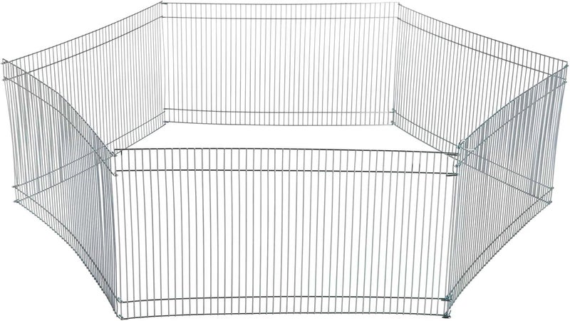 TRIXIE Small Animal Indoor Wire Playpen Portable Hamster Exercise Pen 10 Tall - Image 1