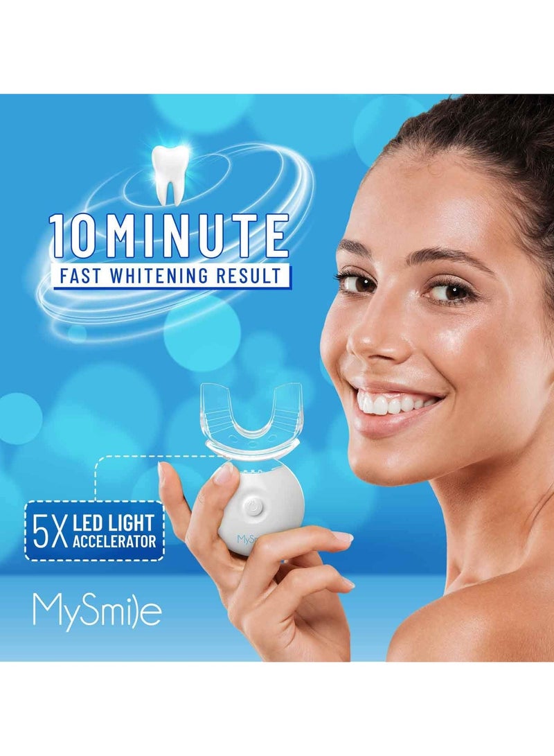 MySmile Teeth Whitening Kit with LED Light, 10 Min Non-Sensitive Fast Teeth Whitener with 3 Carbamide Peroxide Teeth Whitening Gel, Helps to Remove Stains from Coffee, Wines, Soda, Food - Image 4
