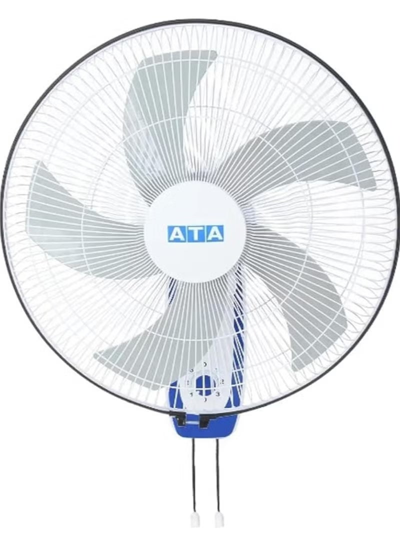اي تي اي مروحة حائط 18 بوصة - 5 شفرات - 3 سرعات - أبيض وأزرق (ATA 18B01P5) - Image 1
