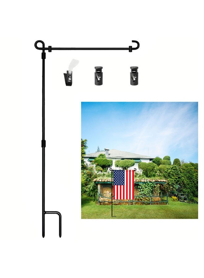 Generic Premium Vertical Garden Flagpole Stand Metal Powder Coated Weatherproof All Season Universal for Yard Flags  - Image 1