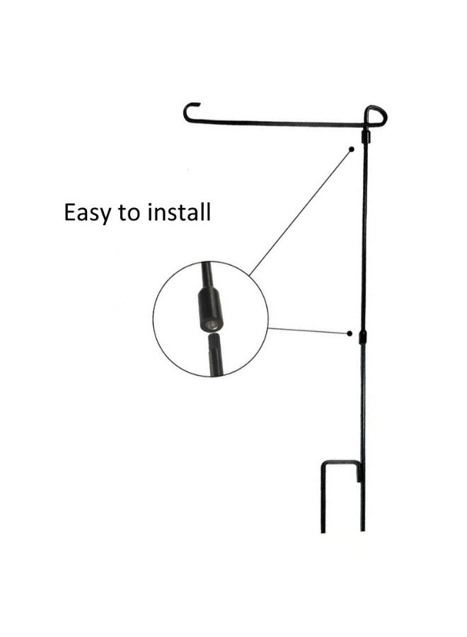 Generic Premium Vertical Garden Flagpole Stand Metal Powder Coated Weatherproof All Season Universal for Yard Flags  - Image 2