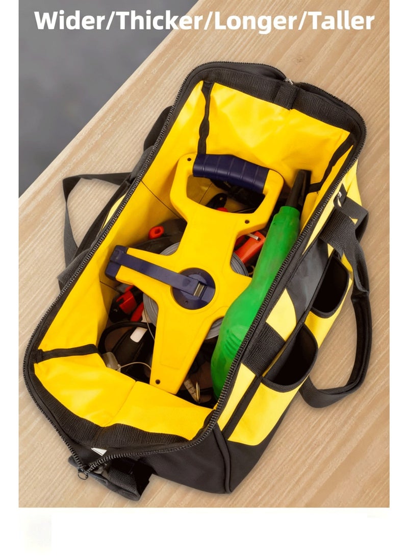 شنطة الأدوات - متعددة الوظائف عالية الدقة مع قاعدة من قماش الأكسفورد، منظم كهربائي من القماش القوي الحامل والمقاوم للتآكل للرجال - Image 5