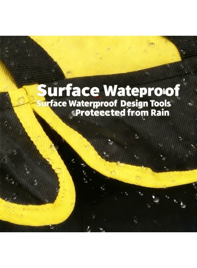 شنطة الأدوات - متعددة الوظائف عالية الدقة مع قاعدة من قماش الأكسفورد، منظم كهربائي من القماش القوي الحامل والمقاوم للتآكل للرجال - Image 2