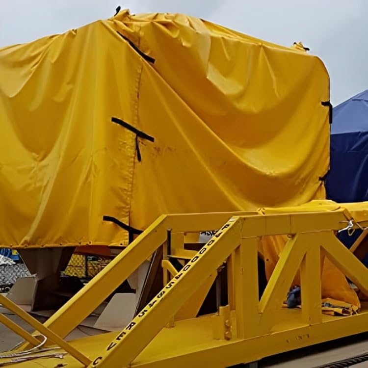 SR TRENDS™ Yellow Heavy Duty Tarpaulin Tirpal Tadpatri Tharpai Thadika, Extra Strong, Eyelets, UV Resistant, 100% Waterproof Virgin, 6 Layer MLCL 3D Rib Technology-1 No. (30 X 20 FT) - Image 5