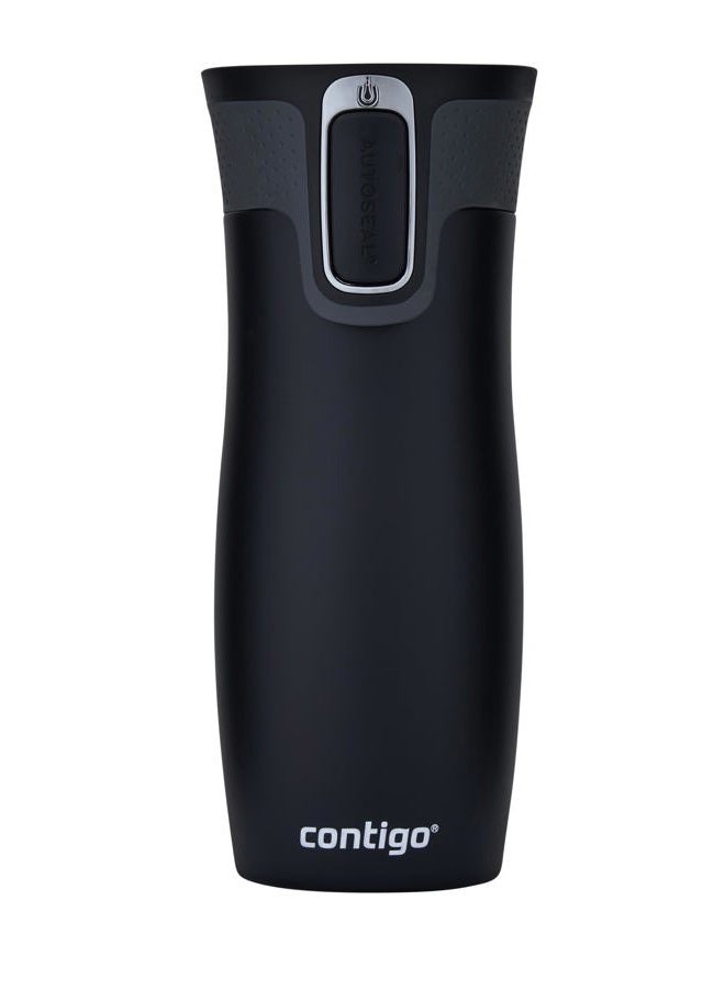 Contigo West Loop Autoseal Travel Mug, Stainless Steel Thermal Vacuum Flask, Leakproof Tumbler, Coffee Mug With Bpa Easy-Clean Lid, Gunmetal 470 ml, 1 Count (Pack of 1) 2095797 - Image 1