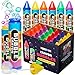 Bedwina Mini Crayon Bubbles for Kids Pack of 24 Bulk 1 Fl Oz Bottles with Wands Crayon Shape Bubbles in Bright Assorted Colors NonToxic Mini Outdoor Party Favor Toys Goodie Bags for Spring Summer - Image 3