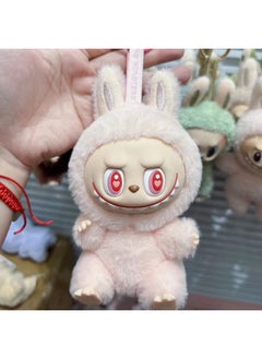 Rab Cloth Second Generation Doll Sitting Vinyl Party Plush Macaron Cute Doll Hand Key Chain Batch-Specifications:Sitting Light Pink-Color:Please Take Multiples Of 12 For A Single Style (contact Customer Service For The Box)
