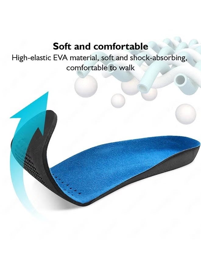 Orthotic Insoles for Flat Feet, Arch Support for Men and Women, Pain Relief for Plantar Fasciitis, Heel, Ankle(L EU:44-47) - Image 3