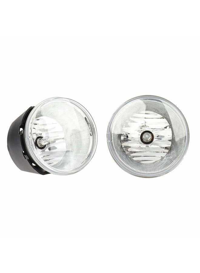MAYASAF Clear Lens Fog Light Fog Lamp Set for Chrysler 2007-10 300/2007-09 Aspen, for Dodge 2005-09 Dakota/2007-09 Durango, for Jeep 2006-2010 Commander/2005-10 Grand Cherokee(Left+Right) - Image 1
