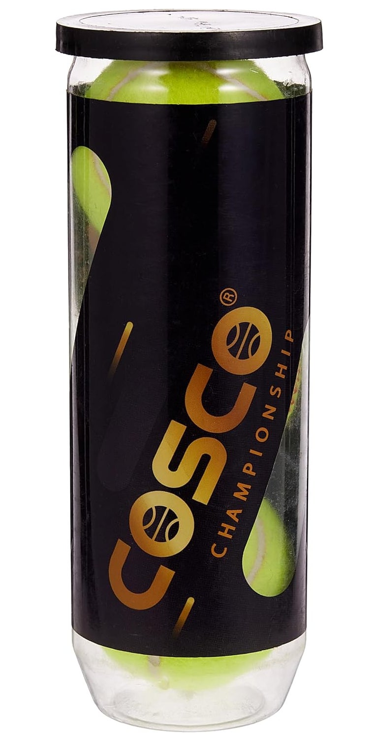 COSCO Rubber Championship Tennis Ball, Yellow Standard Size - Image 1