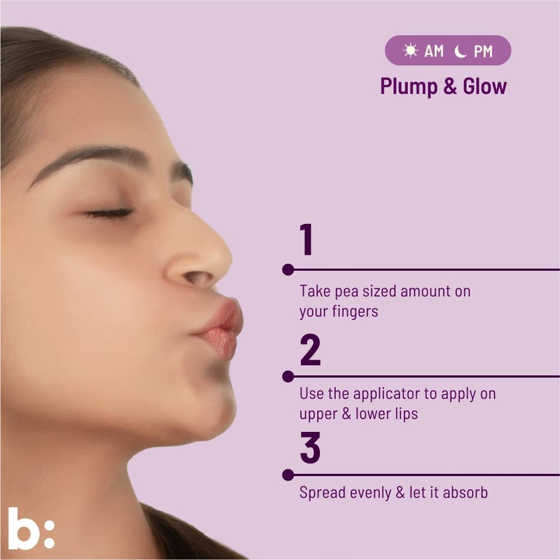 biocule Plump Lip Plumping Cream for Soft Plump Glowing Lips with Vitamin A Vitamin C Vitamin E from Rosehip Grapeseed for Men Women 100 Natural 15g - Image 5