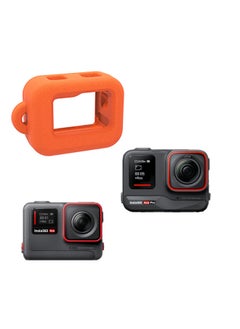 ماركة غير محددة غطاء قابل للتطبيق Shadow Stone Insta360 Ace /Ace Pro للكاميرا الرياضية Ace Pro غطاء واقٍ للطفو - اللون: برتقالي أحمر  - Image 4