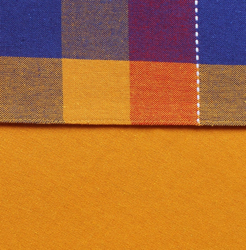 Airwill Cotton Addukkalm Designed Checked Pattern Table Runner Length 152cm (Multicolor, Pack of 1) - Image 4