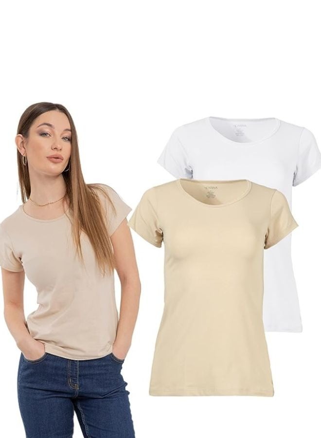 Set of 3 short sleeve cotton T-shirts
