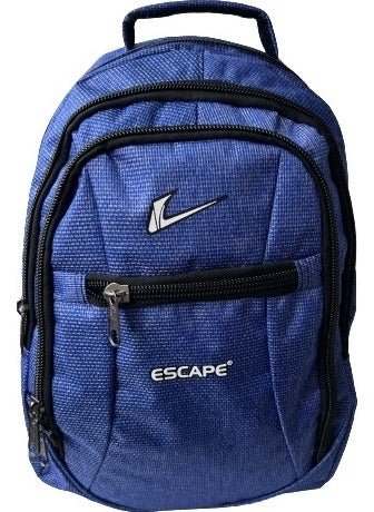 ESCAPE Backpack Laptop Compartment Sports and School Backpack Fabric Bag Outdoor Daily Use 30X43X13 Navy Blue  - Image 1