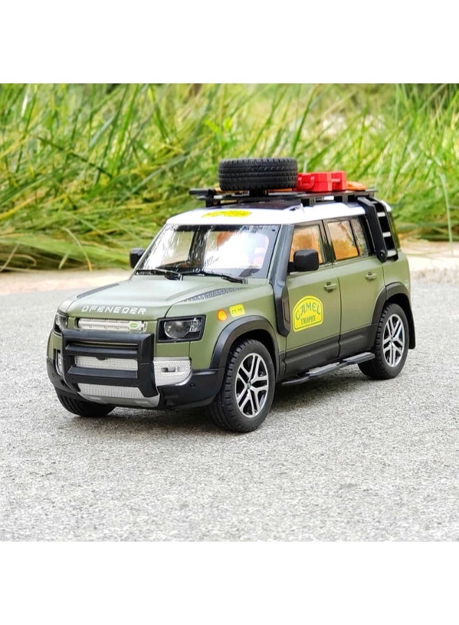 Defender 1/22 Land Rover Defender Camel Cup Alloy Off-road Car Model Kids Toy Car Gift - Image 3