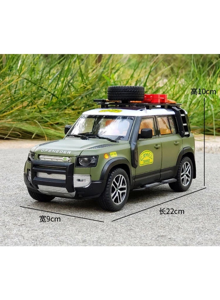 Defender 1/22 Land Rover Defender Camel Cup Alloy Off-road Car Model Kids Toy Car Gift - Image 5