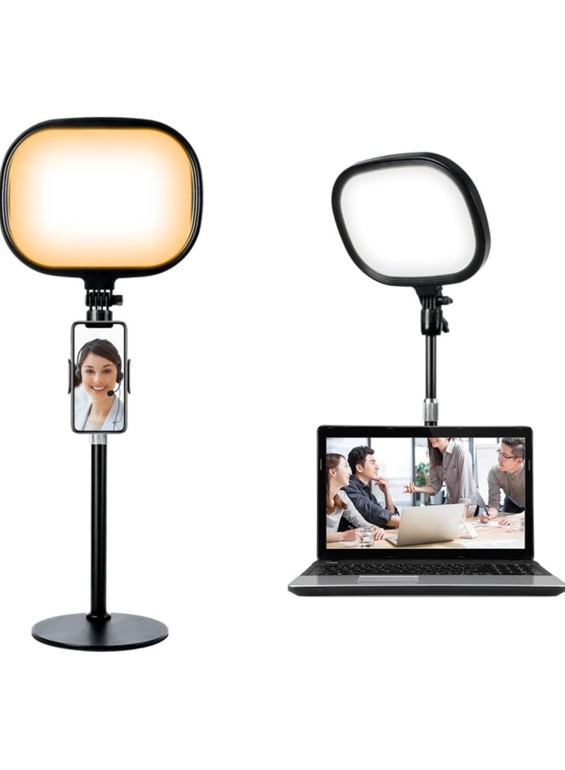 KASTWAVE Video Conference Lighting Kit,with Memory Function,with Phone Holder, for Remote Working/Zoom Calls/Self Broadcasting/Live Streaming/YouTube Video/TikTok - Image 2
