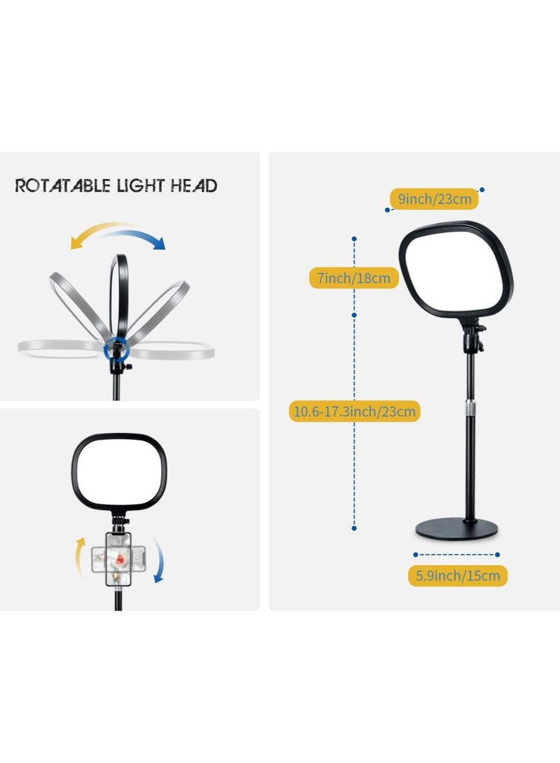 KASTWAVE Video Conference Lighting Kit,with Memory Function,with Phone Holder, for Remote Working/Zoom Calls/Self Broadcasting/Live Streaming/YouTube Video/TikTok - Image 3
