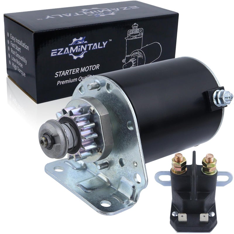 Ezamintaly Starter Motor  Solenoid Relay Replacement for BS Engine for John Deere Tractor E100 E110 LA100 LA105 LA110 LA115 LA125 D100 D105 D110 D120 Z225 593934 693551 BS693551 Mia13018