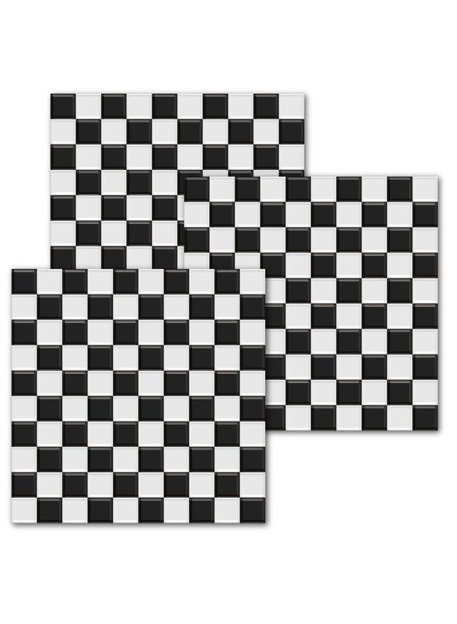 Bluejw 10 Pieces Tile Sticker Fashion Mosaic Tile Stickers Kitchen Waterproof Removable Wall Stickers Bedroom Floor Stickers - Image 1