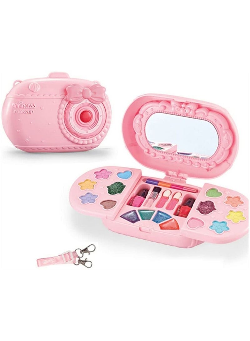 NIBEMINENT Kids Makeup Kit for Girls, Children's Kit, Bags with Mirror Makeup, Suitable Girls' Non -toxic, Washed Role -Playing Young Girls - Image 1
