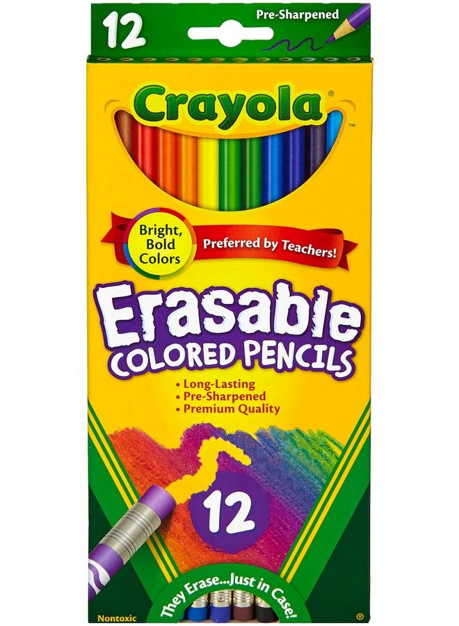 Crayola 68 4412 12 Piece Erasable Colored Pencils 2 Pack - Image 1